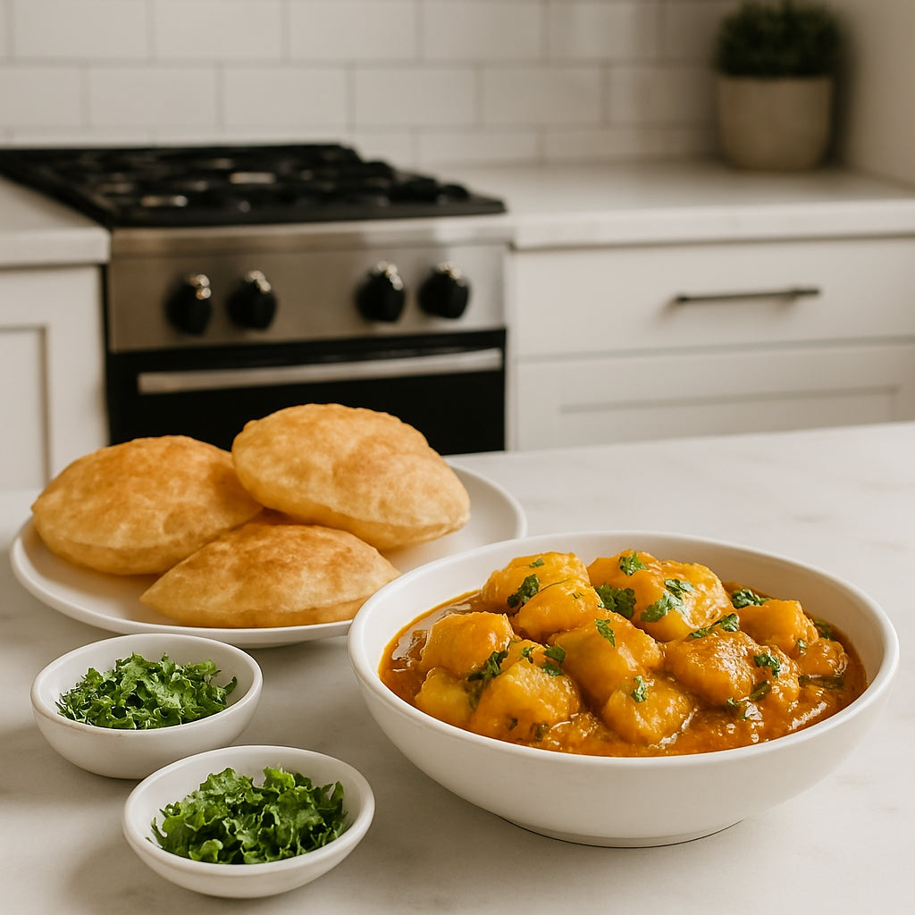 Puri[5pc] with Aloo Sabzi