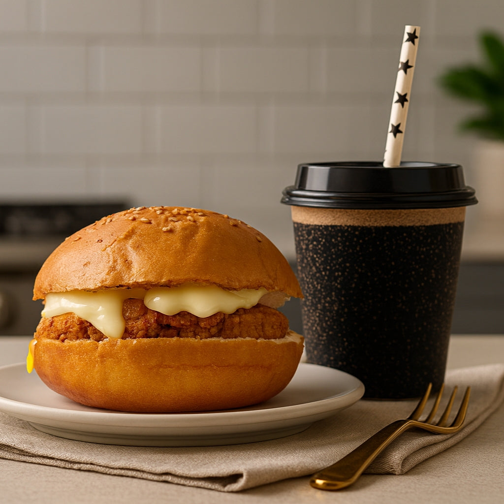 Fried Chicken Burger with Masala Coke[200ml]