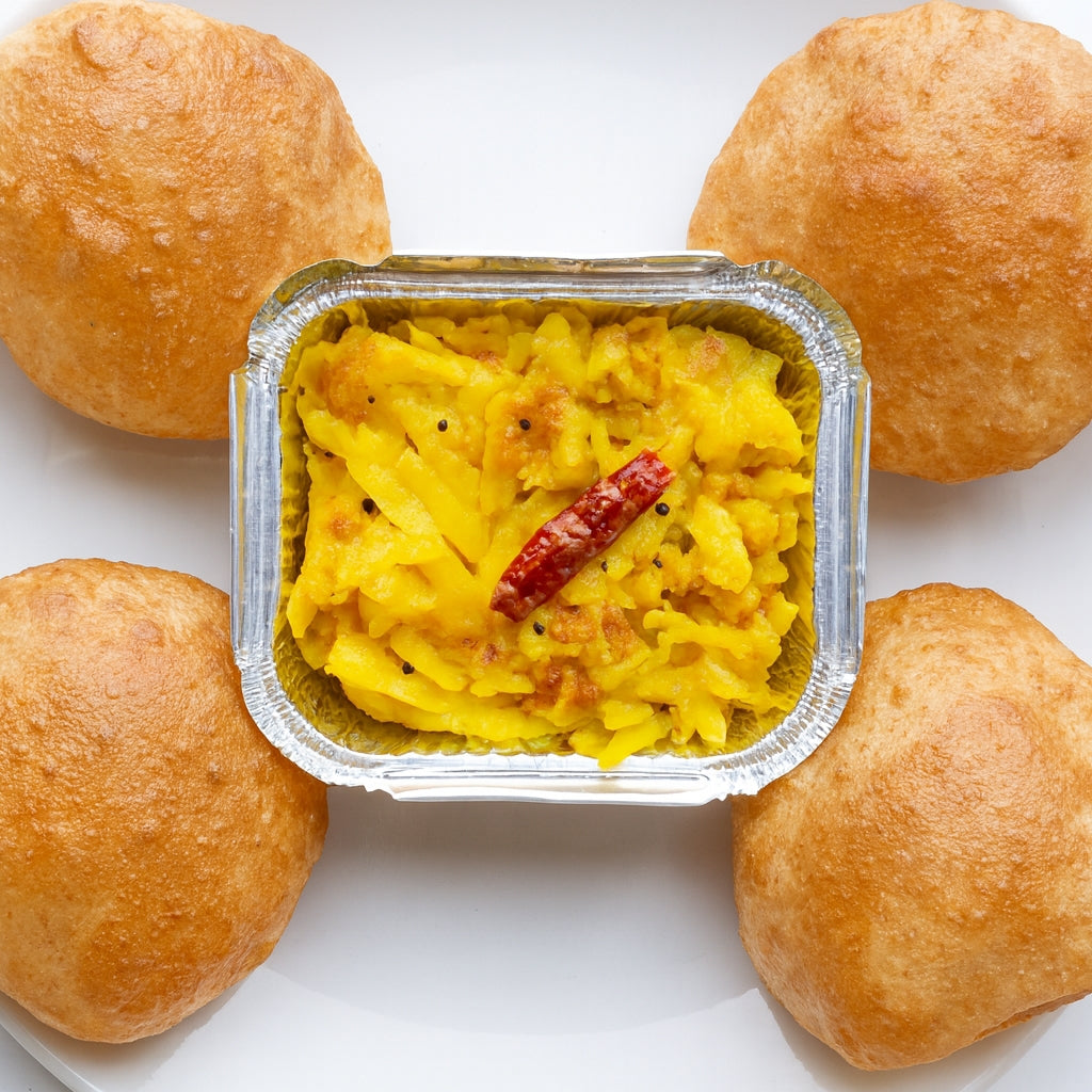 Puri[4pc] with Aloo Bhaji