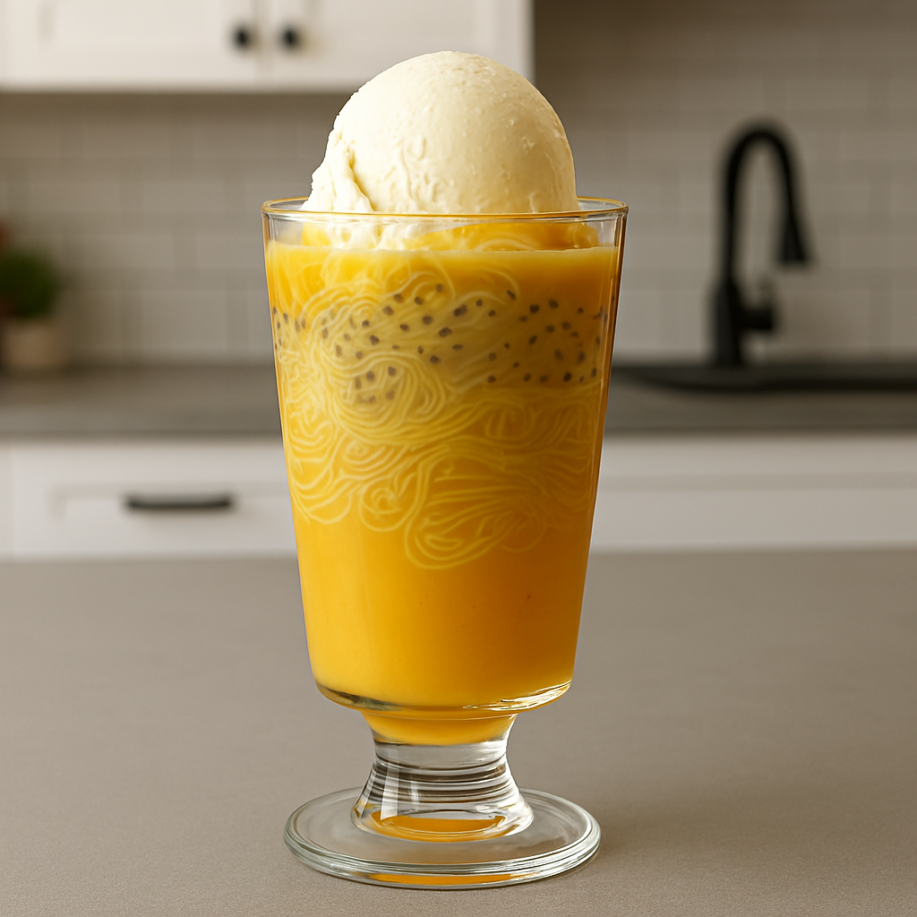 Falooda with Vanilla Ice Cream